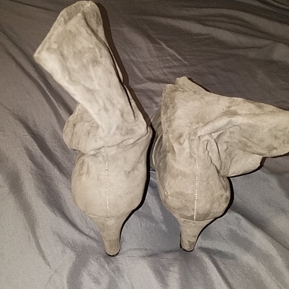 Express Faux Suede Booties - Picture 3 of 4